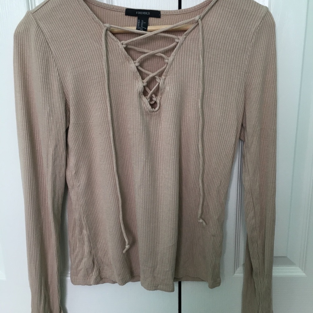 Forever 21 tan sweater